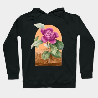 Floral Landscape Camellia Hoodie